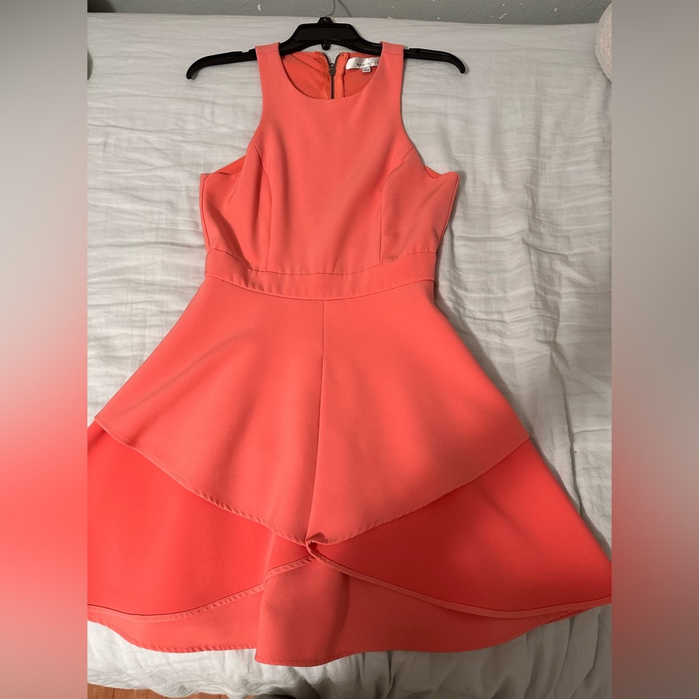 Pink Adelyn Rae fit and flare dress